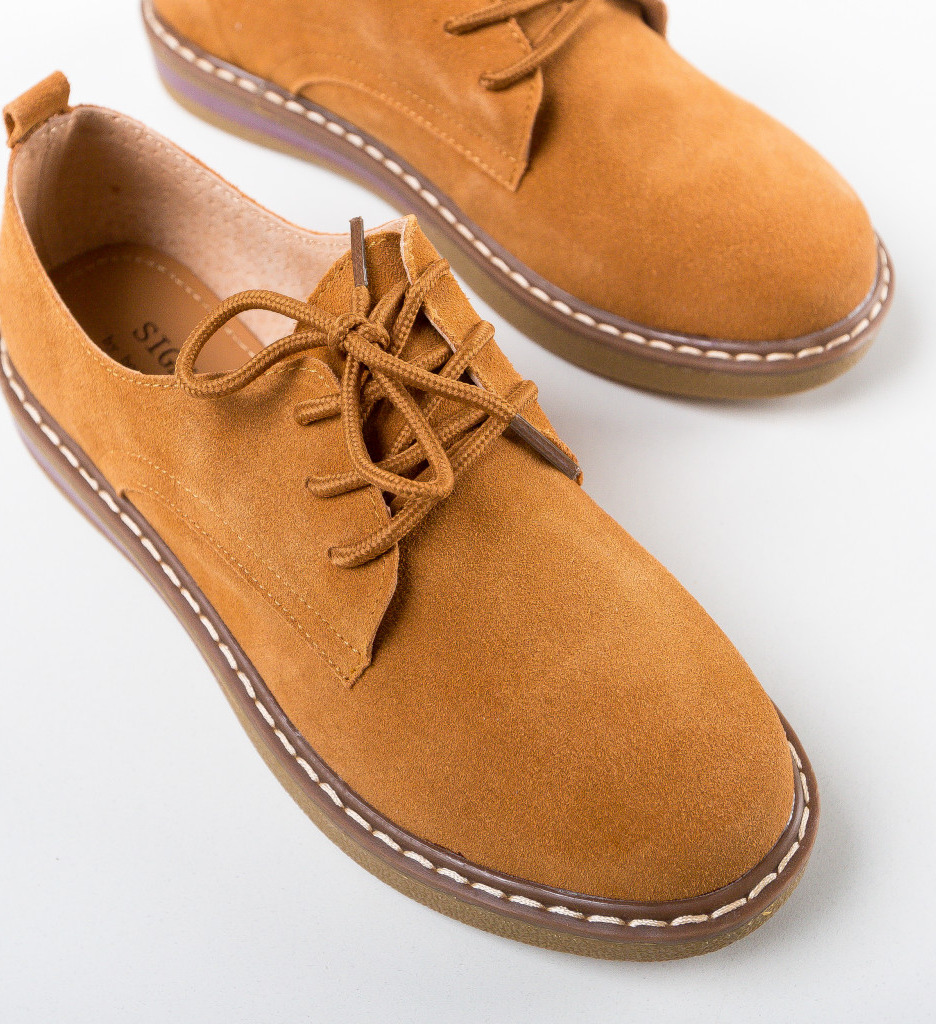 Pantofi Casual Romena Camel - Confort și Stil - imagine 8