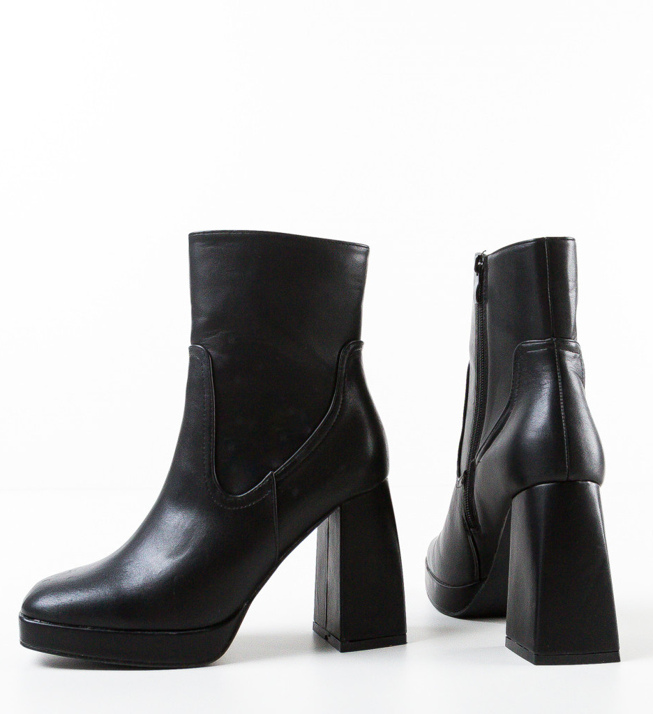 Botine Dama Nevin Negre | Confort și Eleganță - imagine 6