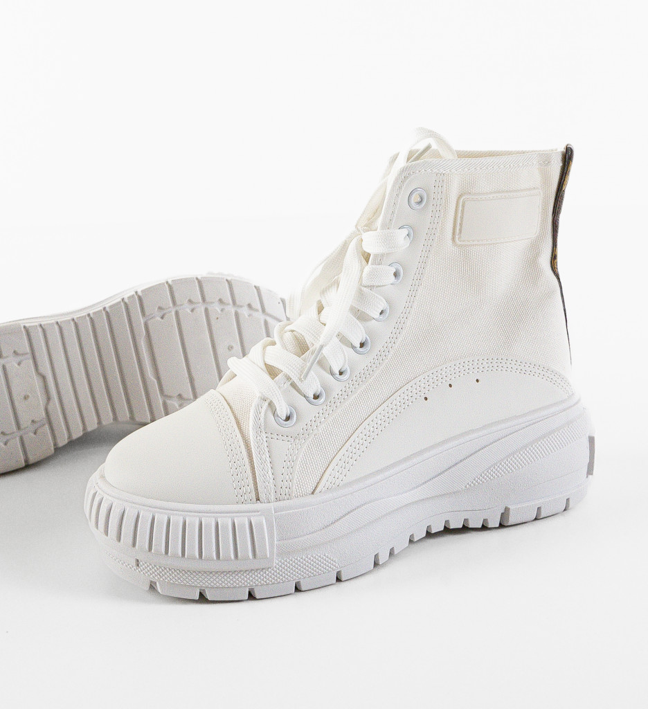 Sneakers Dama Chun Albi - Confort și Stil Urban - imagine 9