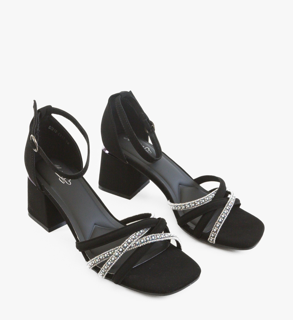 Sandale Dama Porte Negre Elegante - imagine 2