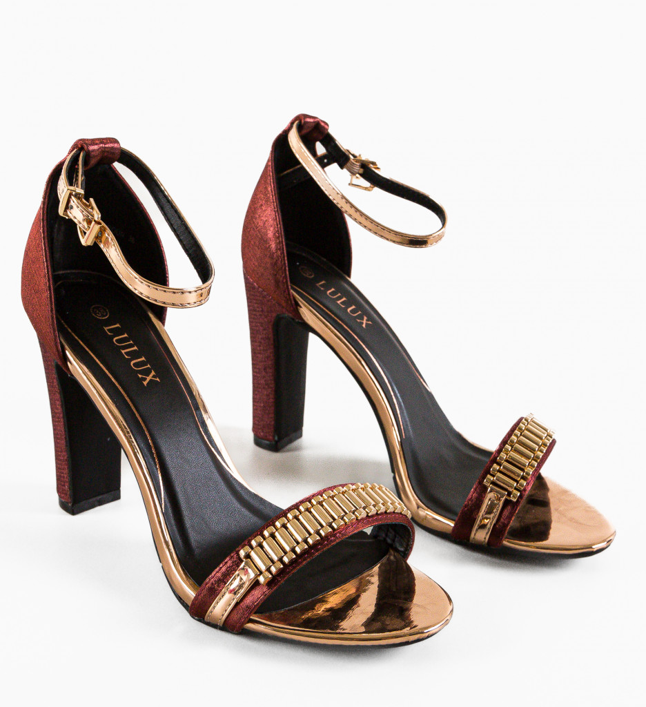 Sandale Oliv Maro cu Toc - Eleganță și Stil - imagine 4