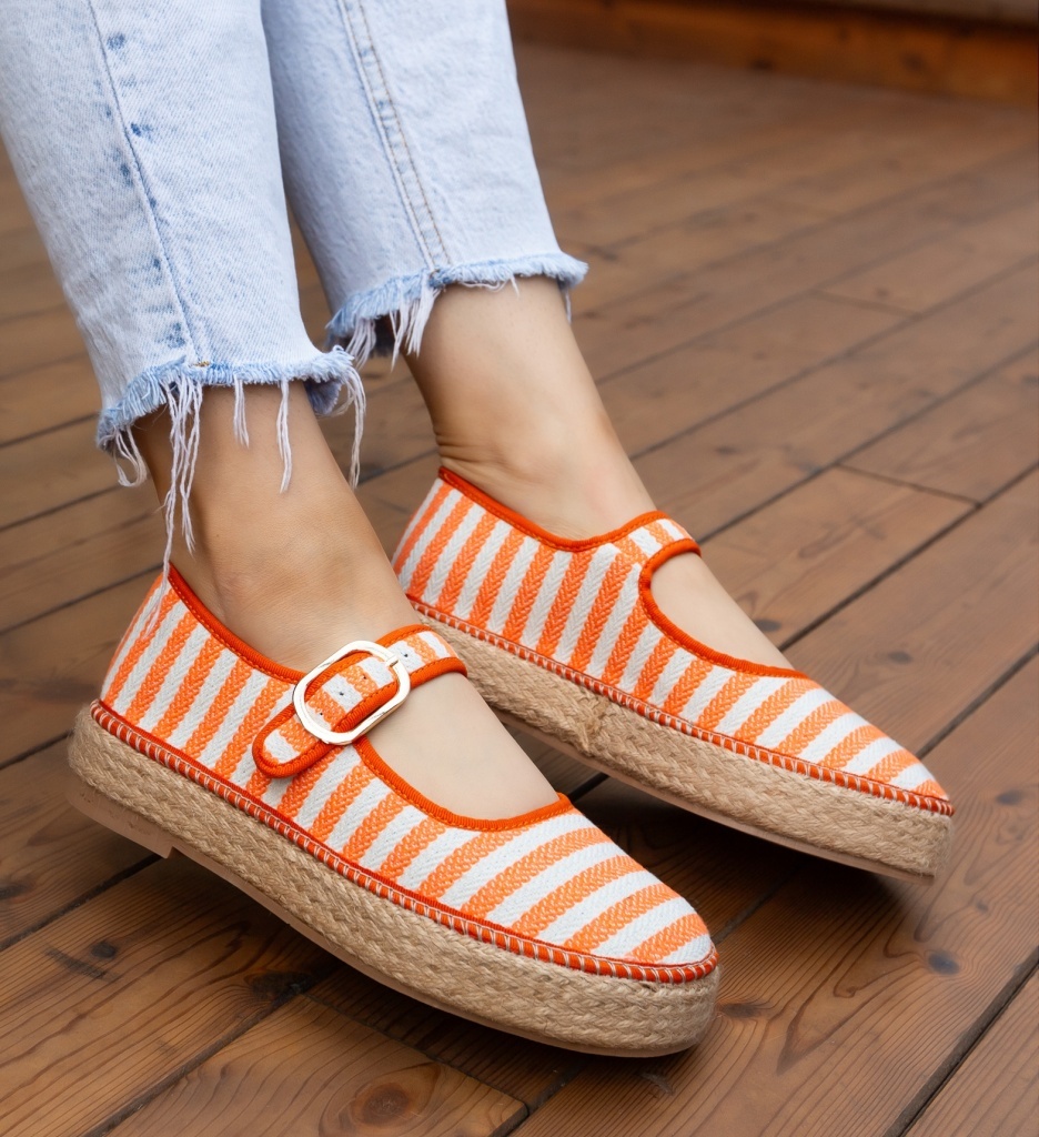 Espadrile Dama Gamny Portocalii | Casual & Confort - imagine 2