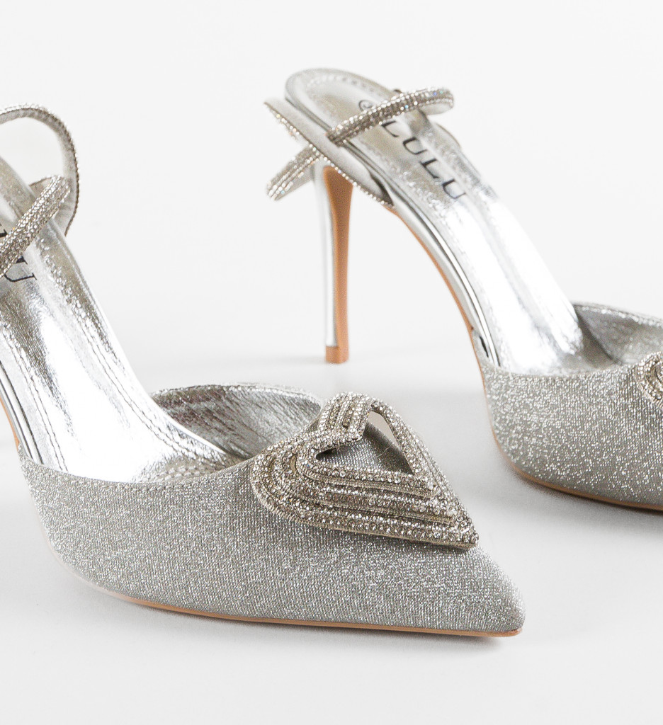 Pantofi Vandis Argintii | Eleganță Absolută - imagine 6