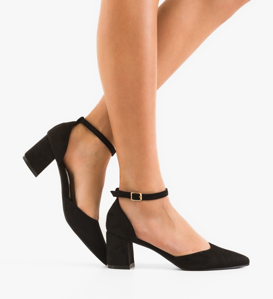 Pantofi Dama Lyleyo Negri Eleganți - imagine 2