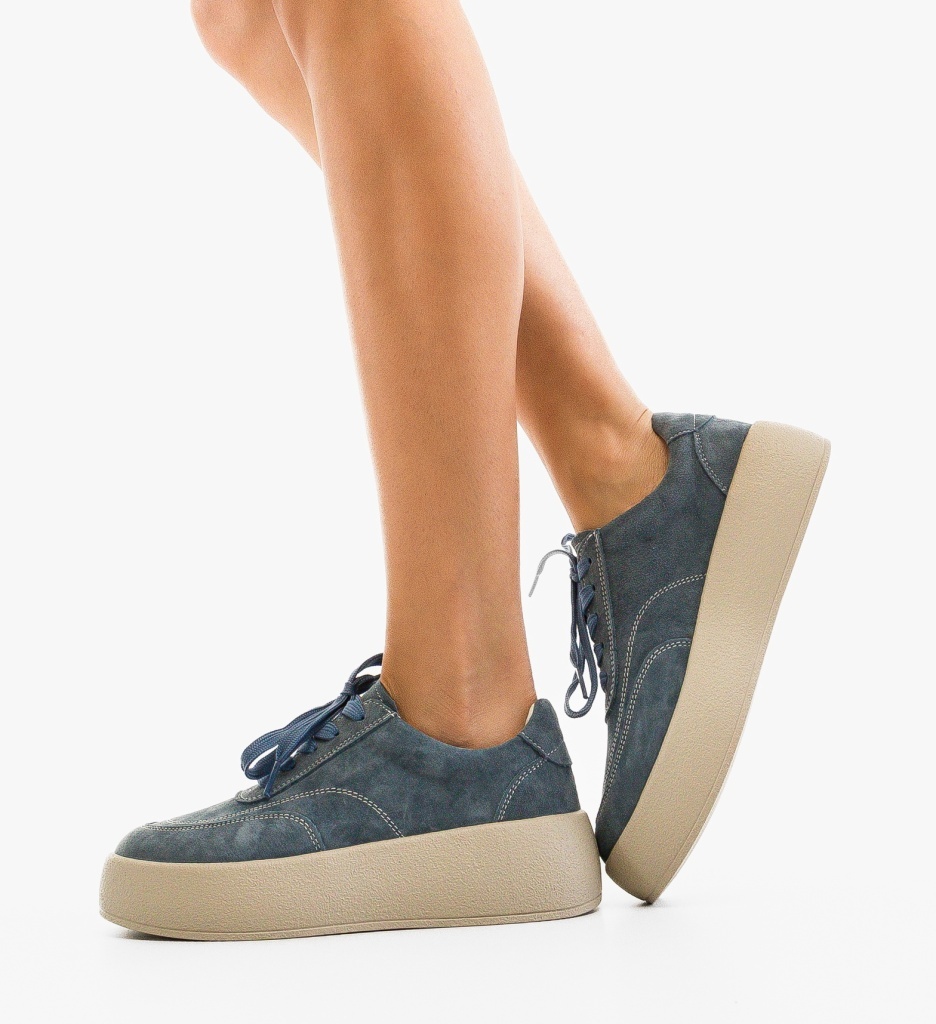 Sneakers Dama Brittni Albastri - Confort și Stil - imagine 2