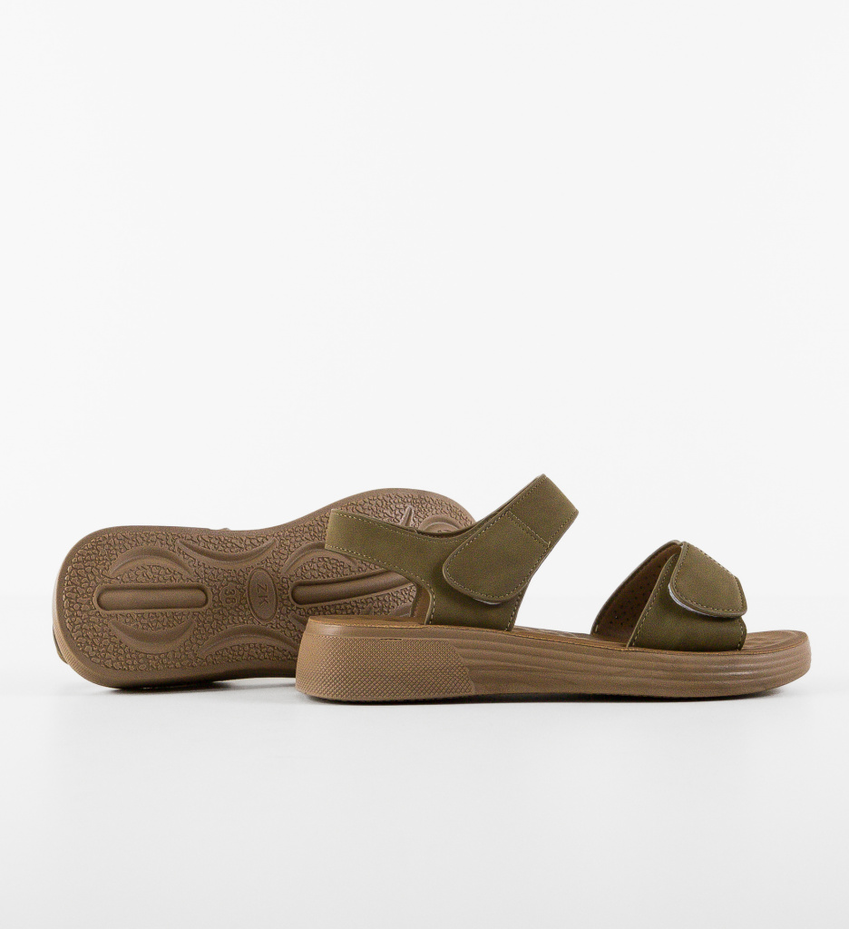 Sandale Dama Temple Khaki | Stil și Confort De Vară - imagine 6