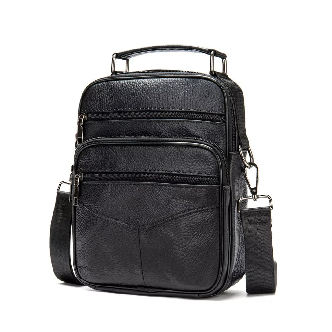 Geanta Eliam GT1814 Piele Naturală Negru