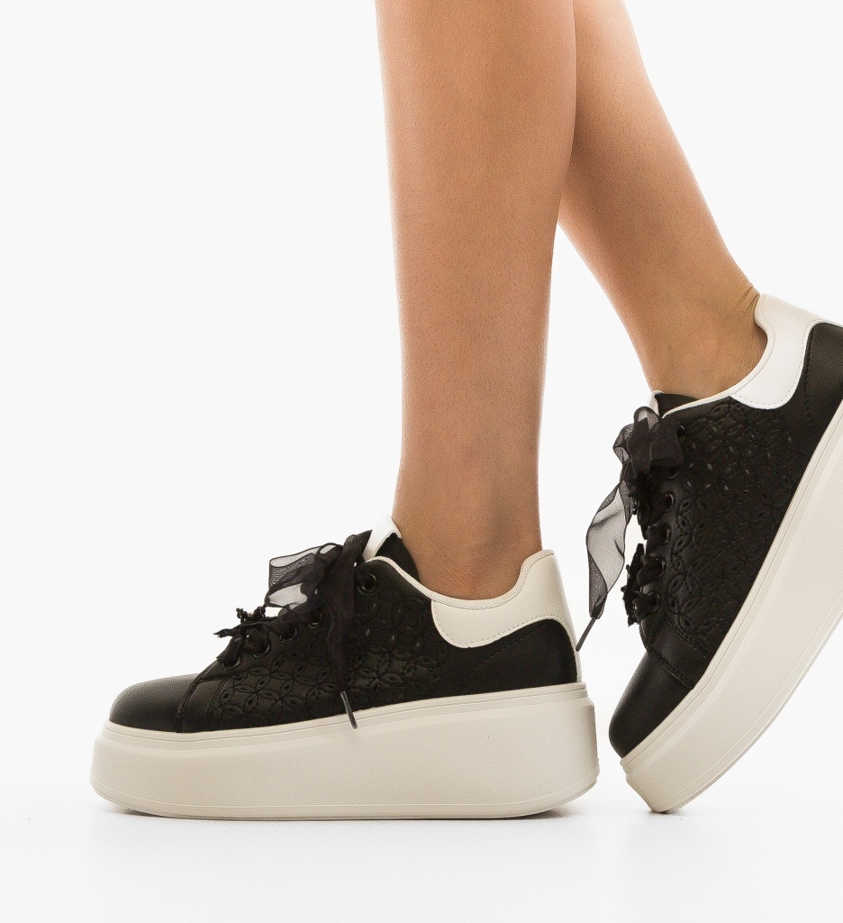 Sneakers Diflor Negri - Confort și Stil