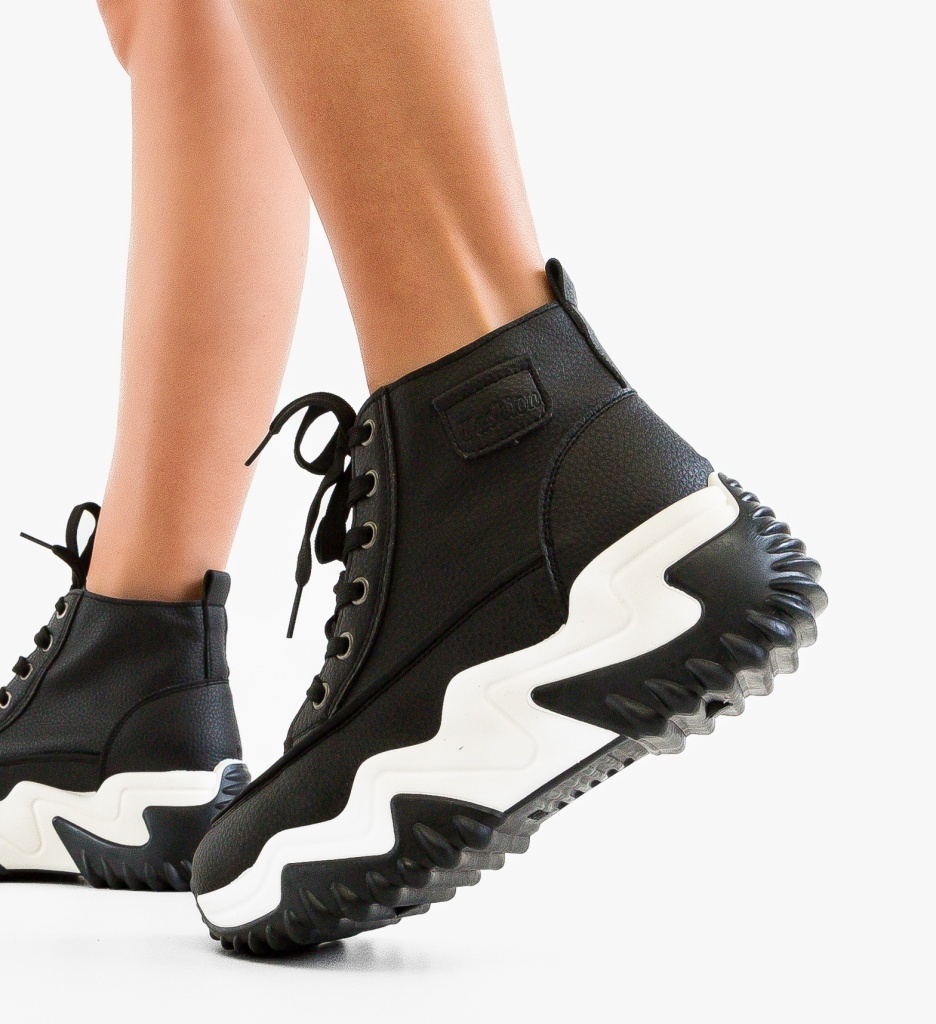 Sneakers Dama Vevery Negri | Sport & Confort - imagine 4