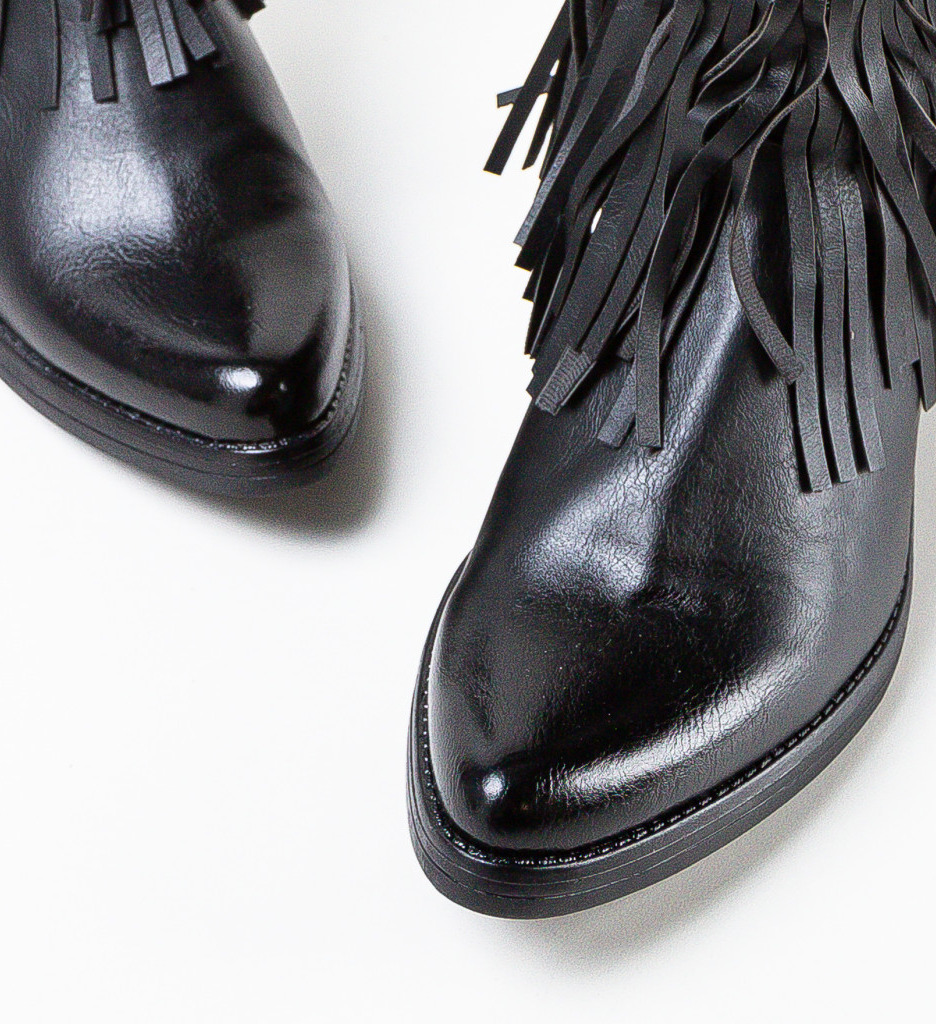 Botine Dama Negre Elegante Valentine - imagine 6