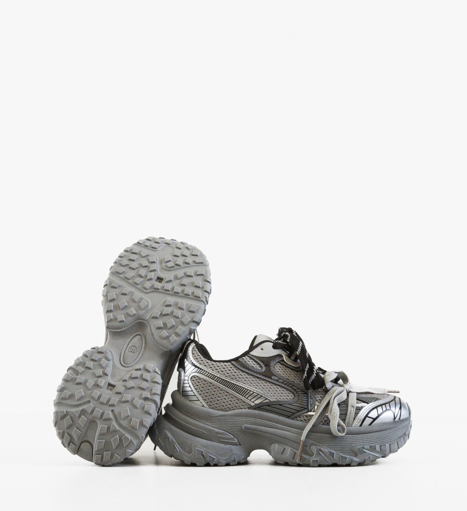 Sneakers Dama Rarrw Gri - Confort si Stil Sport - imagine 5