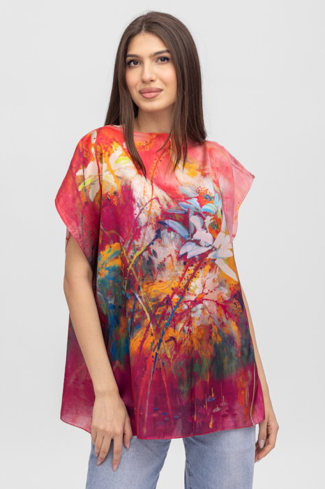Bluza Tip Poncho din Mătase | Shopika Summer - imagine 2