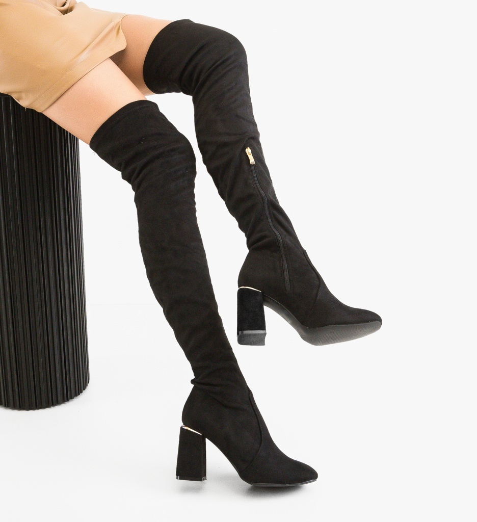 Cizme Dama Negre Jaddey | Eleganță și Confort - imagine 5