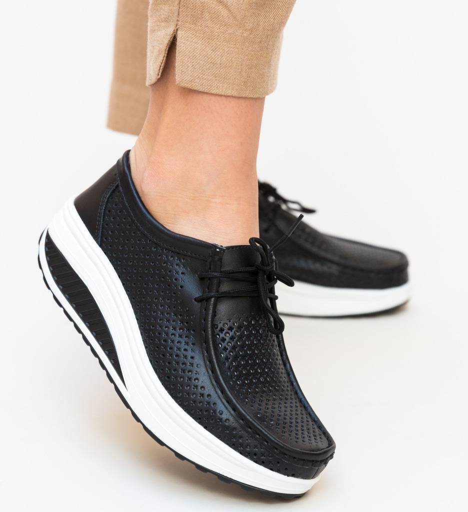 Pantofi Casual Baroco Negri - Stil și Confort - imagine 3