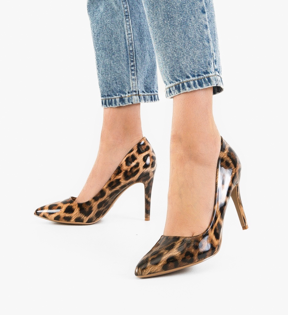 Pantofi Stiletto Azaan Animal Print - Eleganță Modernă - imagine 2