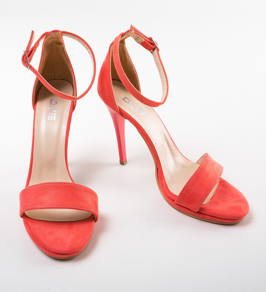 Sandale Rasarit Roz Elegante cu Toc - imagine 6