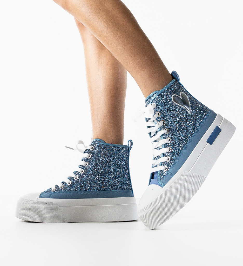 Sneakers Cuore Albastri - Confort Casual - imagine 3