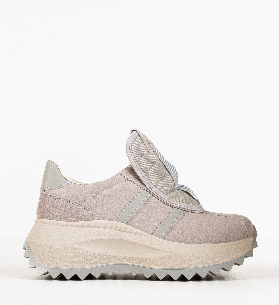 Sneakers Dama Yeasy Gri | Confort și Stil - imagine 4