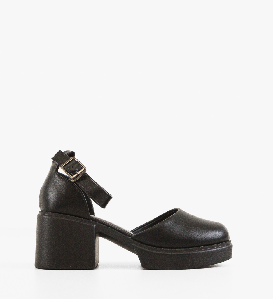 Pantofi Casual Dama Sauron Negri - Confort Stil - imagine 6