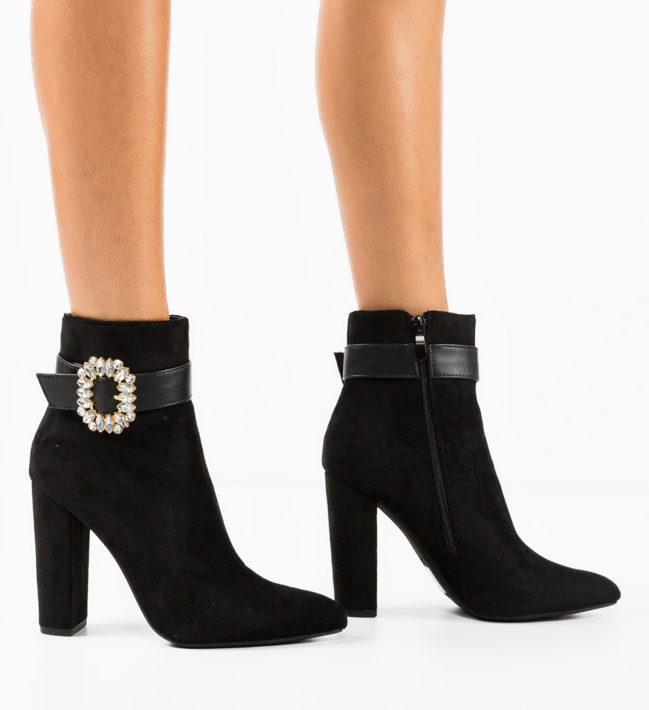 Botine Dama Hayn Negre - Stil și Confort - imagine 2