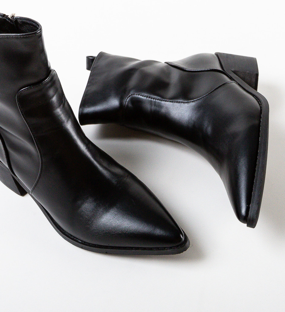 Botine Dama Oreb Negre - Eleganță și Confort - imagine 7