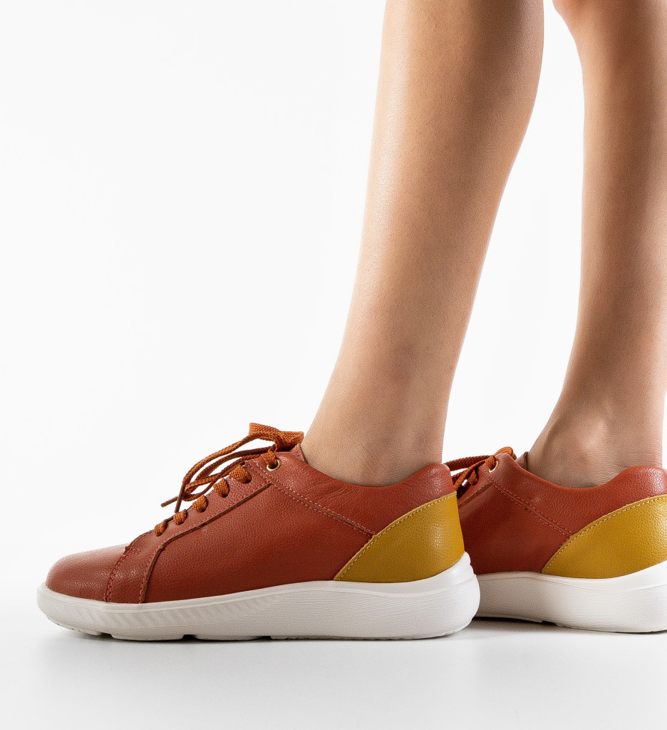 Pantofi Casual Rena Portocalii - Stil și Confort - imagine 4