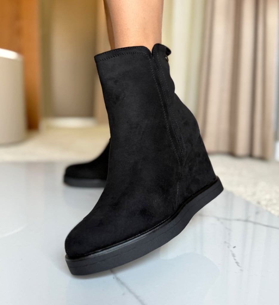 Botine Dama Bozzy Negre - Eleganță și Confort - imagine 2