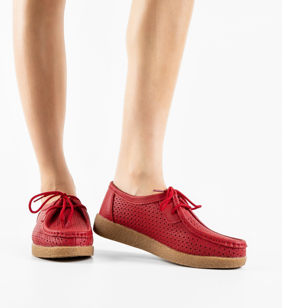 Pantofi Casual Yorker Rosii - Stil și Confort - imagine 2