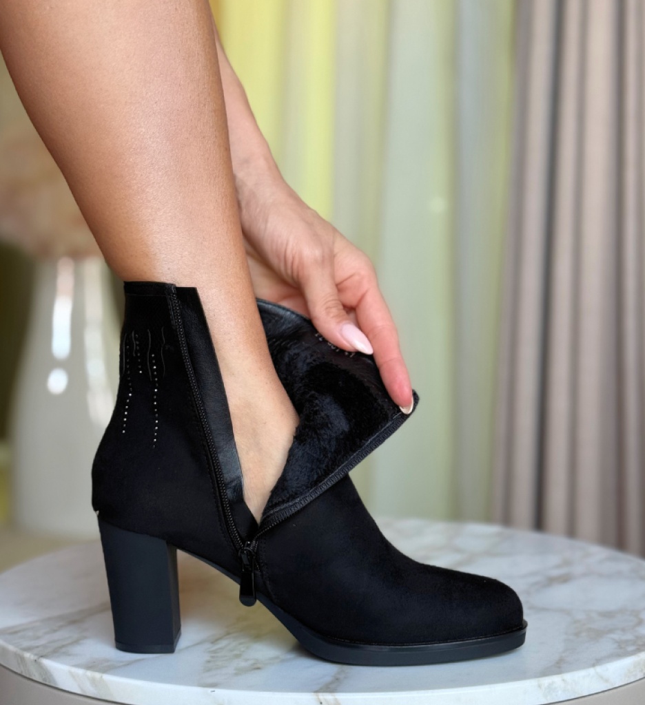 Botine Dama Hajuna Negre | Stil și Confort - imagine 3
