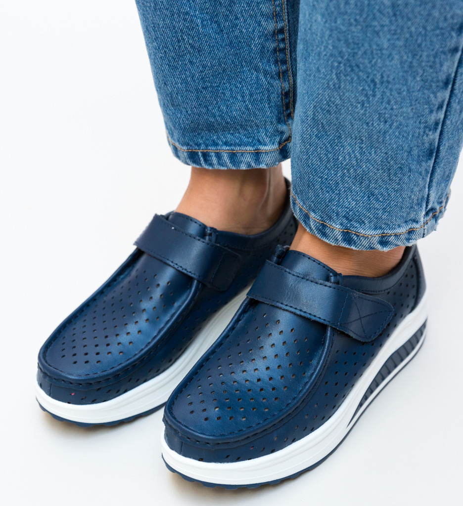 Pantofi Casual Bozta Bleumarin - Confort și Stil - imagine 3