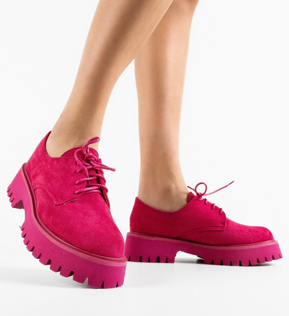 Pantofi Casual Dama Maisie Fuchsia | Stil si Confort - imagine 3