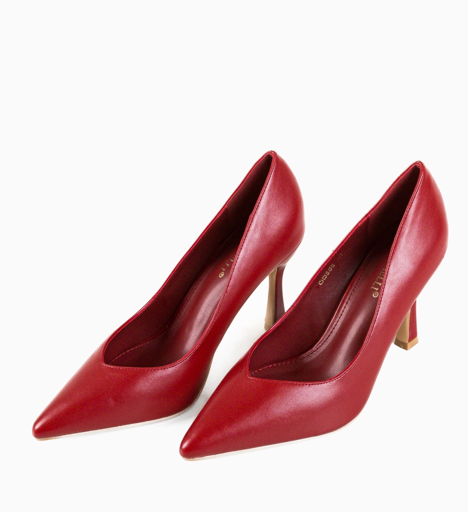 Pantofi Dama Staryu Grena Eleganți - imagine 7