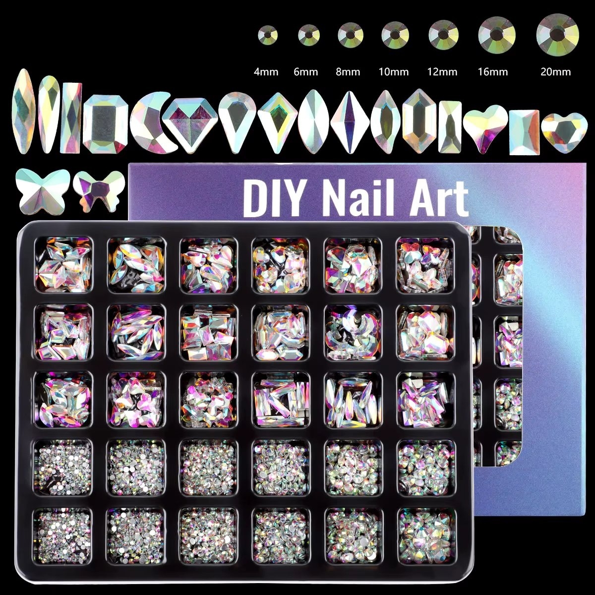Strasuri Marquise Multicolor | Decor Unghii Spectaculoase