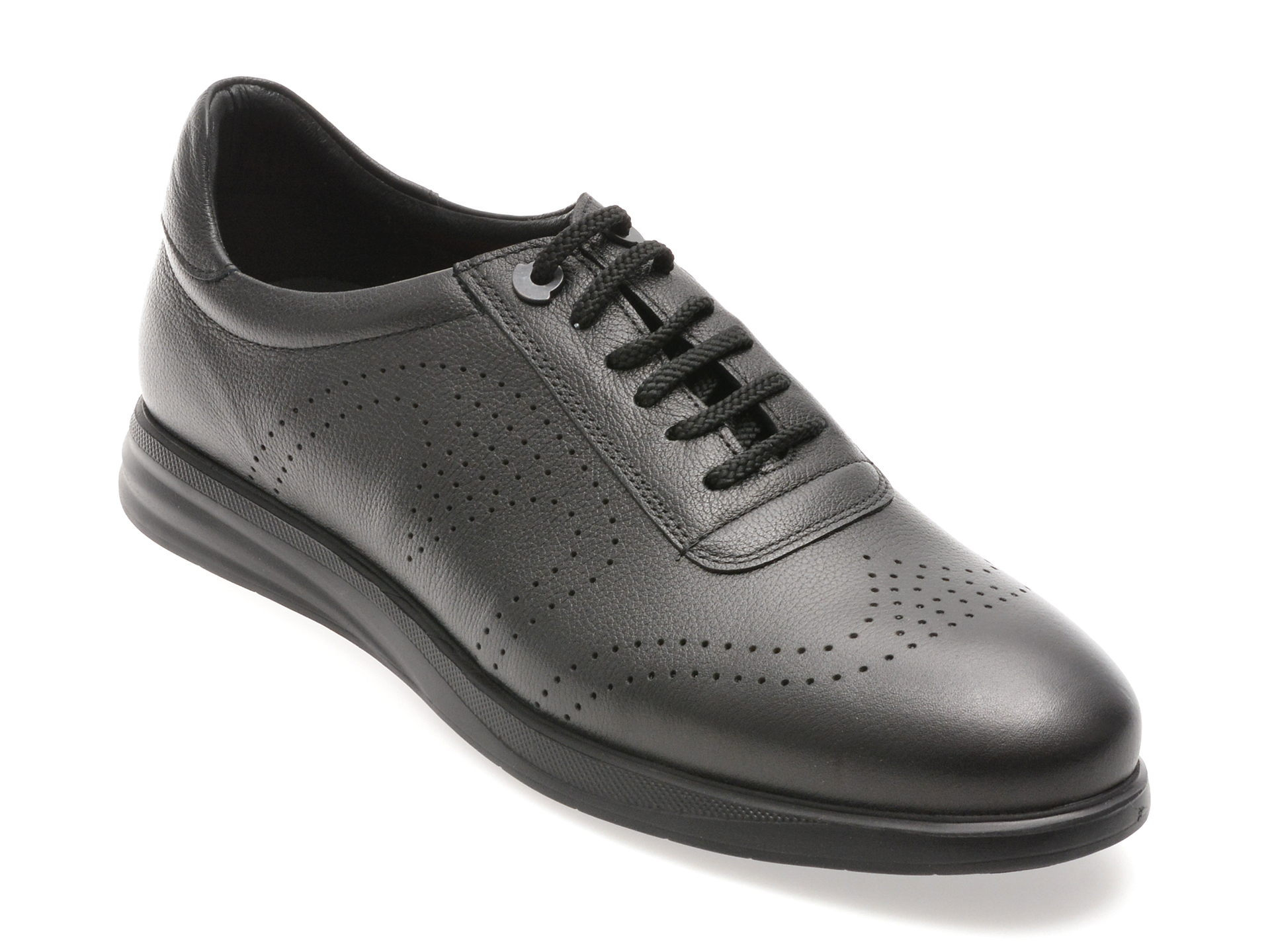 Pantofi OTTER negri din piele naturală E881