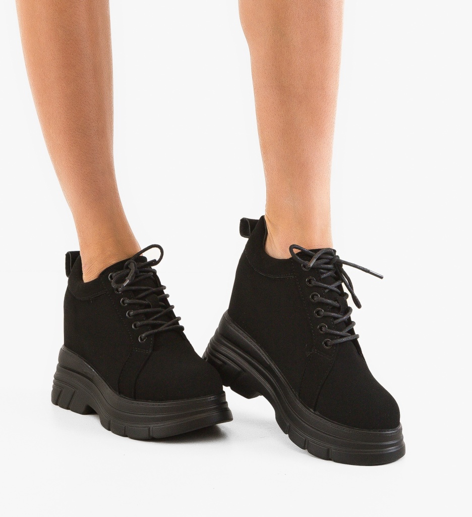 Pantofi Casual Uhha Negri - Confort & Stil