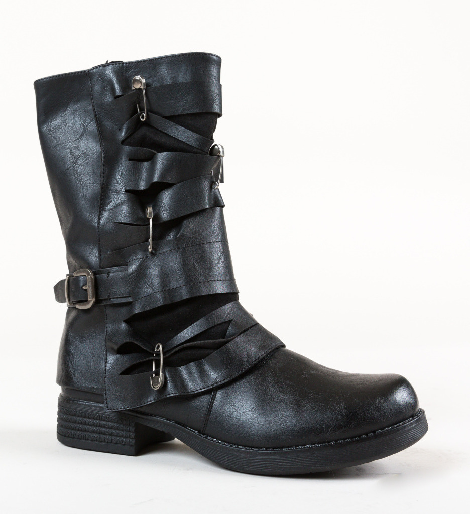 Ghete Nicla Negre - Eleganță și Stil Urban - imagine 5
