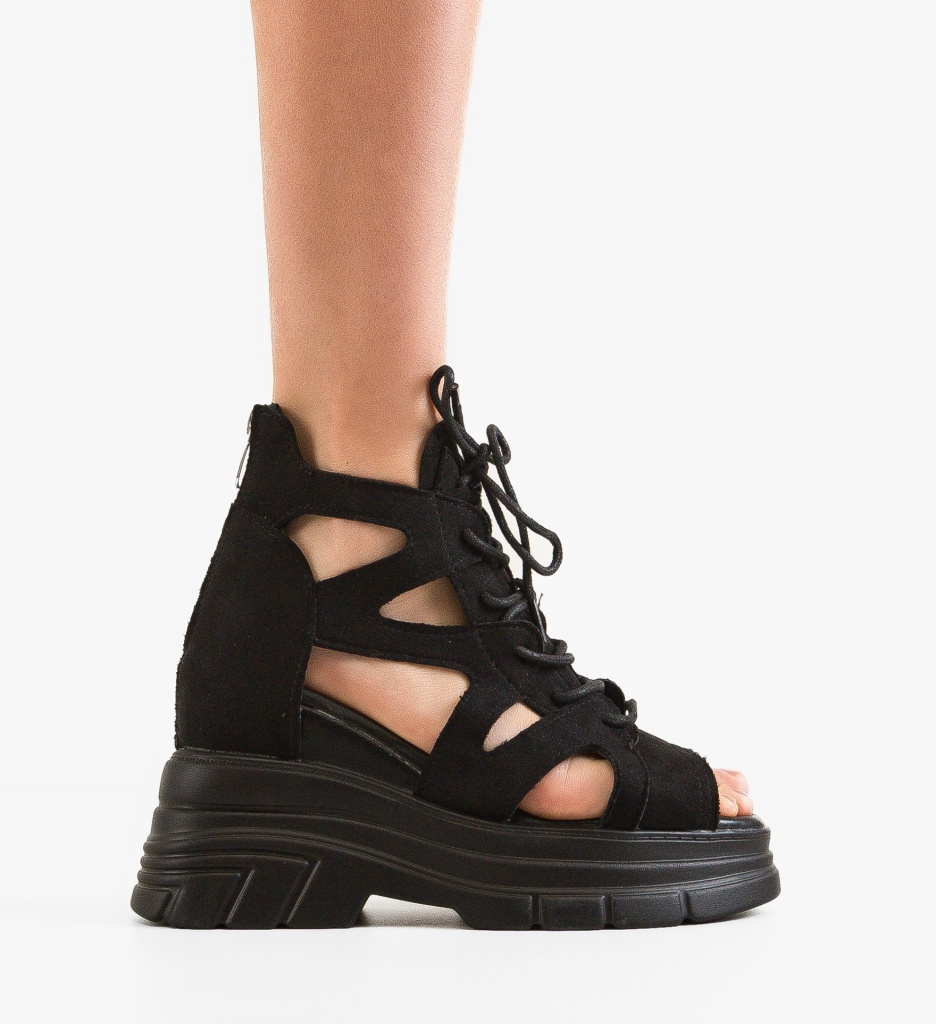 Platforme Osanne Negre | Eleganță și Confort - imagine 6