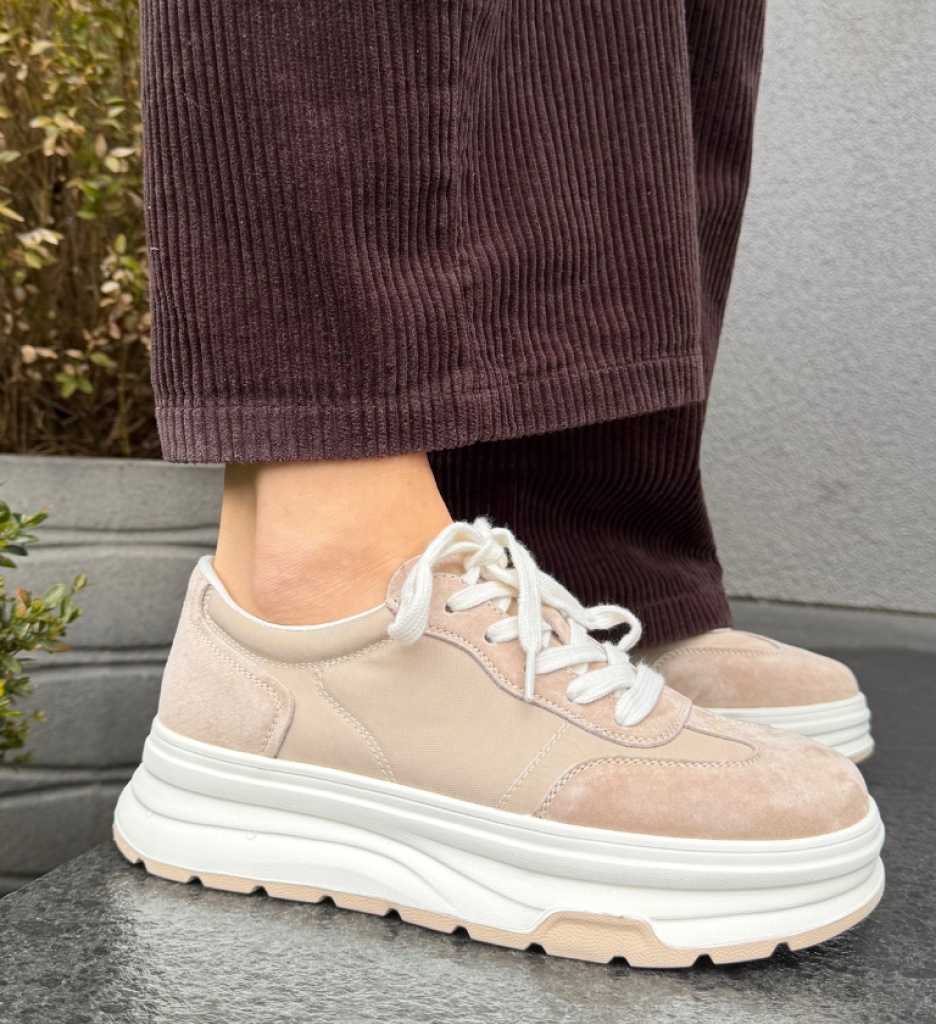 Sneakers Dama Dynal Bej - Confort și Stil Sport - imagine 3
