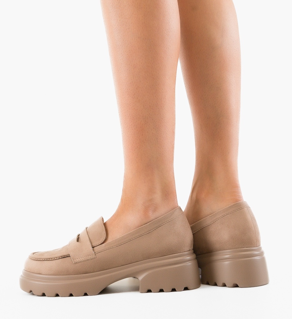 Pantofi Casual Dama Nowe Bej 2 - Confort și Stil