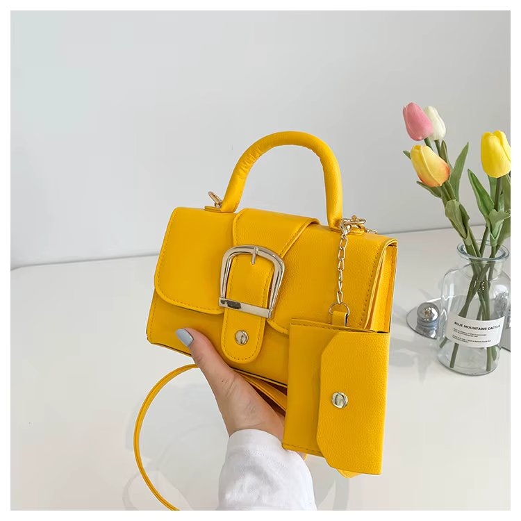 Geanta dama Delis Inaya GT3496 Galben - Elegantă - imagine 4