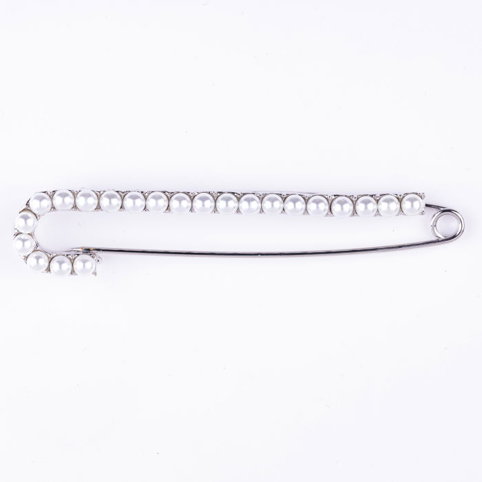 Brosa Argintie cu Perle Shopika | Cadou Elegant