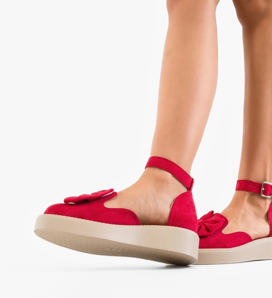 Pantofi Casual Dama Elona Fuchsia Eleganți - imagine 2