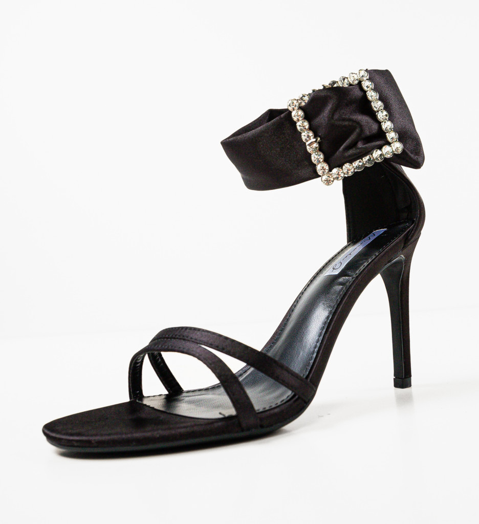 Sandale cu Toc Kenojua Negre | Eleganță Maximă - imagine 7