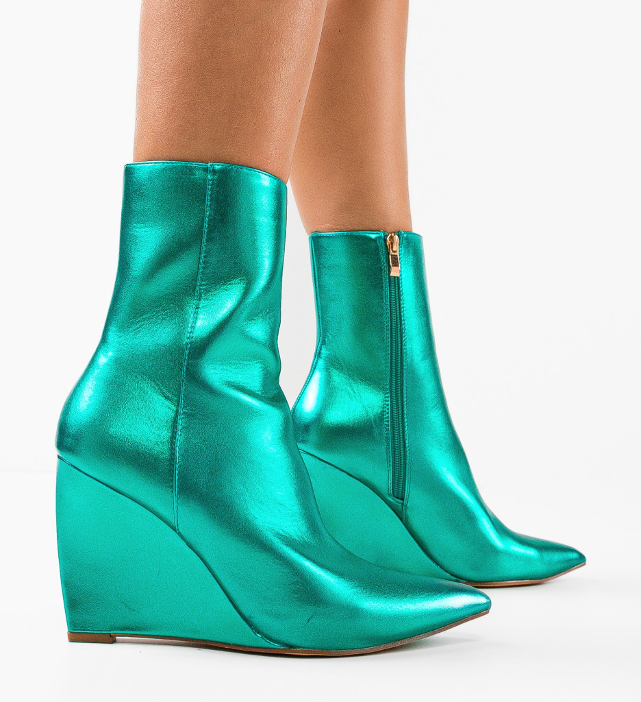 Botine Dama Verzi Delila - Stil și Confort Urban - imagine 2