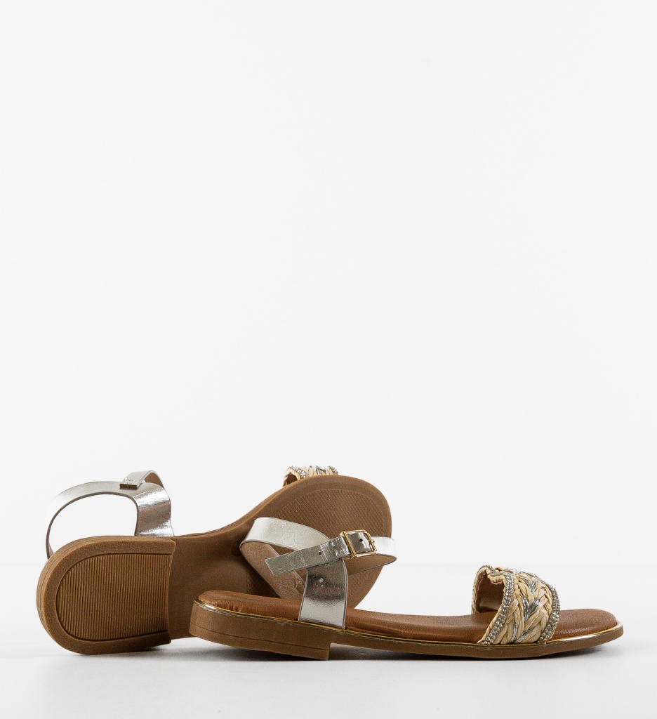 Sandale Dama Argintii Paulu | Stil Refinat - imagine 6