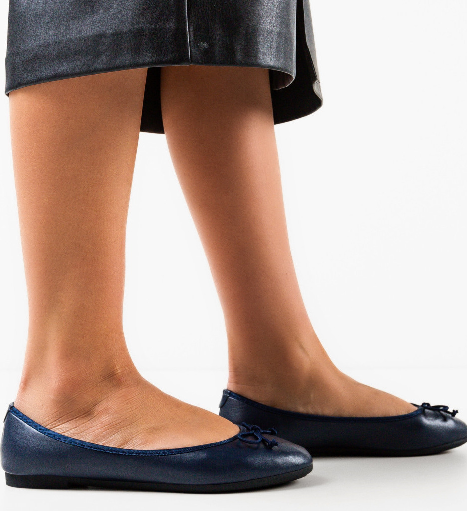 Balerini Dama Singh Bleumarin | Confort & Stil - imagine 3