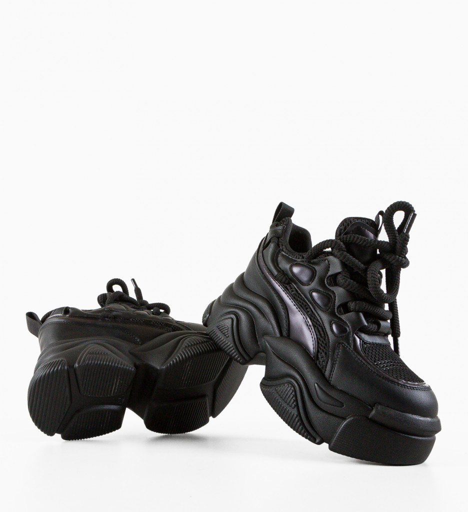Sneakers Yemme Negri | Confort și Stil Urban - imagine 6