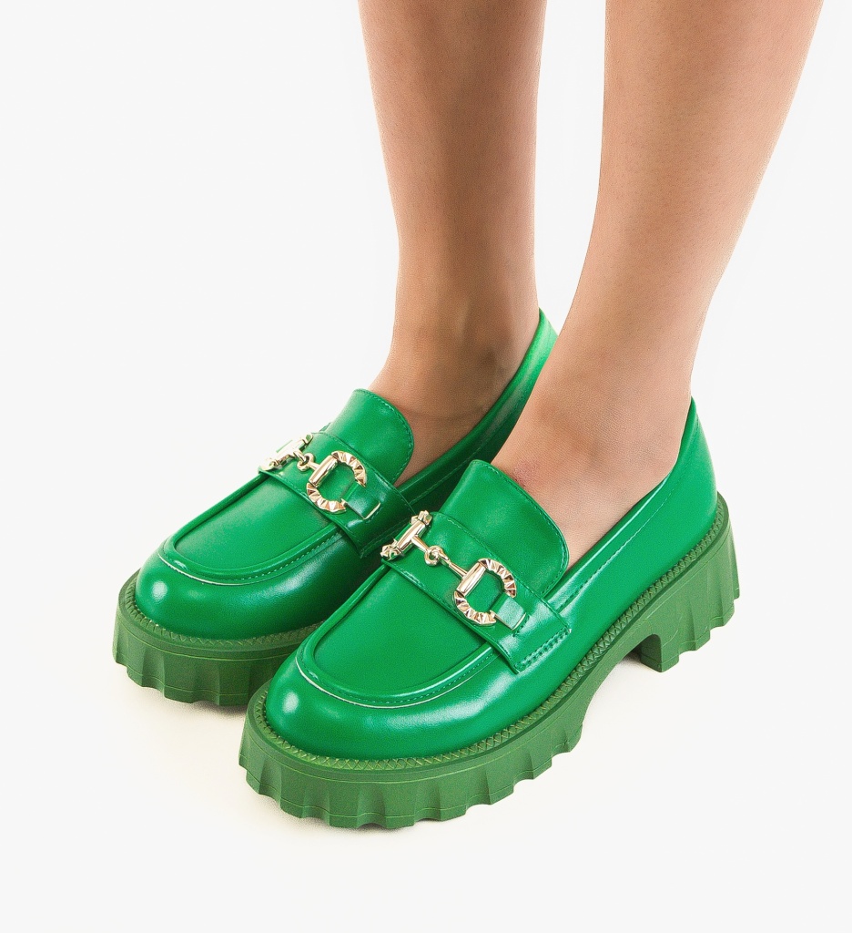 Pantofi Casual Alyena Verzi - Confort și Stil - imagine 3