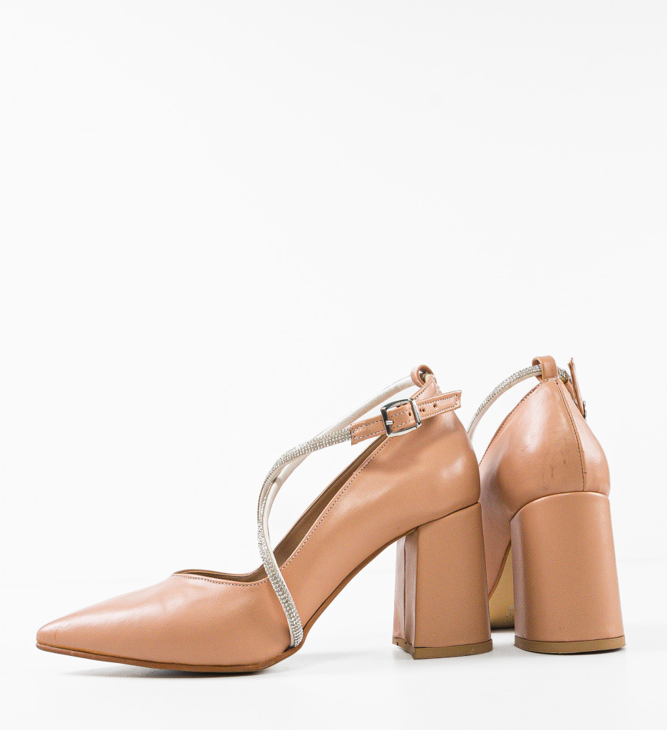 Pantofi cu Toc Yezyga Nude | Eleganți și Versatili - imagine 7