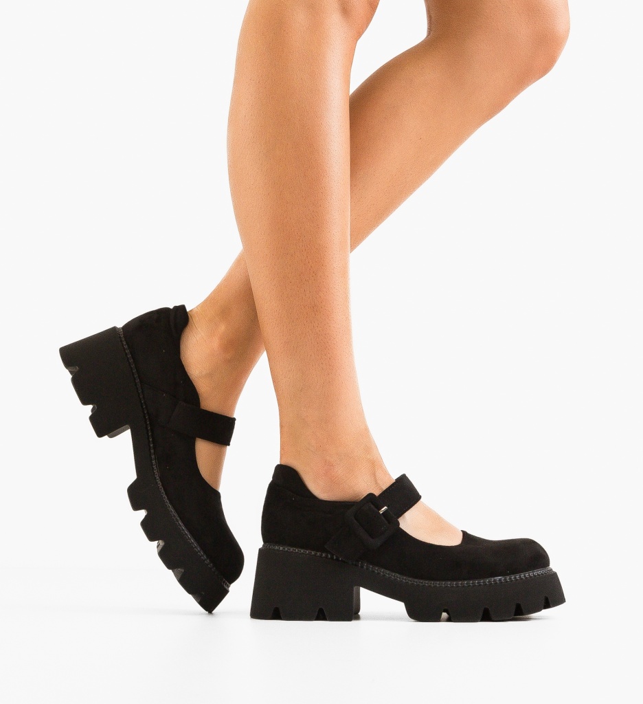 Pantofi Casual Dama Bokfa Negri - Confort Stilat - imagine 2